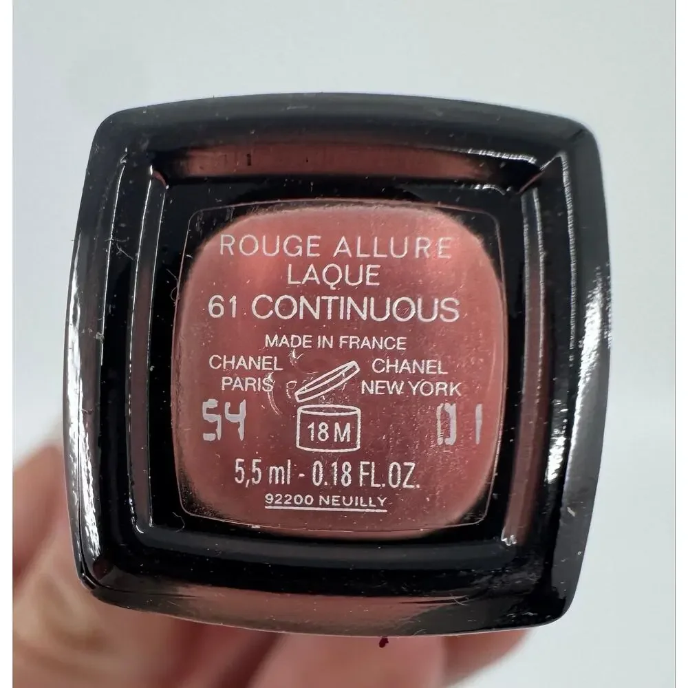 NIB Chanel Rouge Allure Laque - Ultrawear Shine Liquid Lipstick #61 Continuous